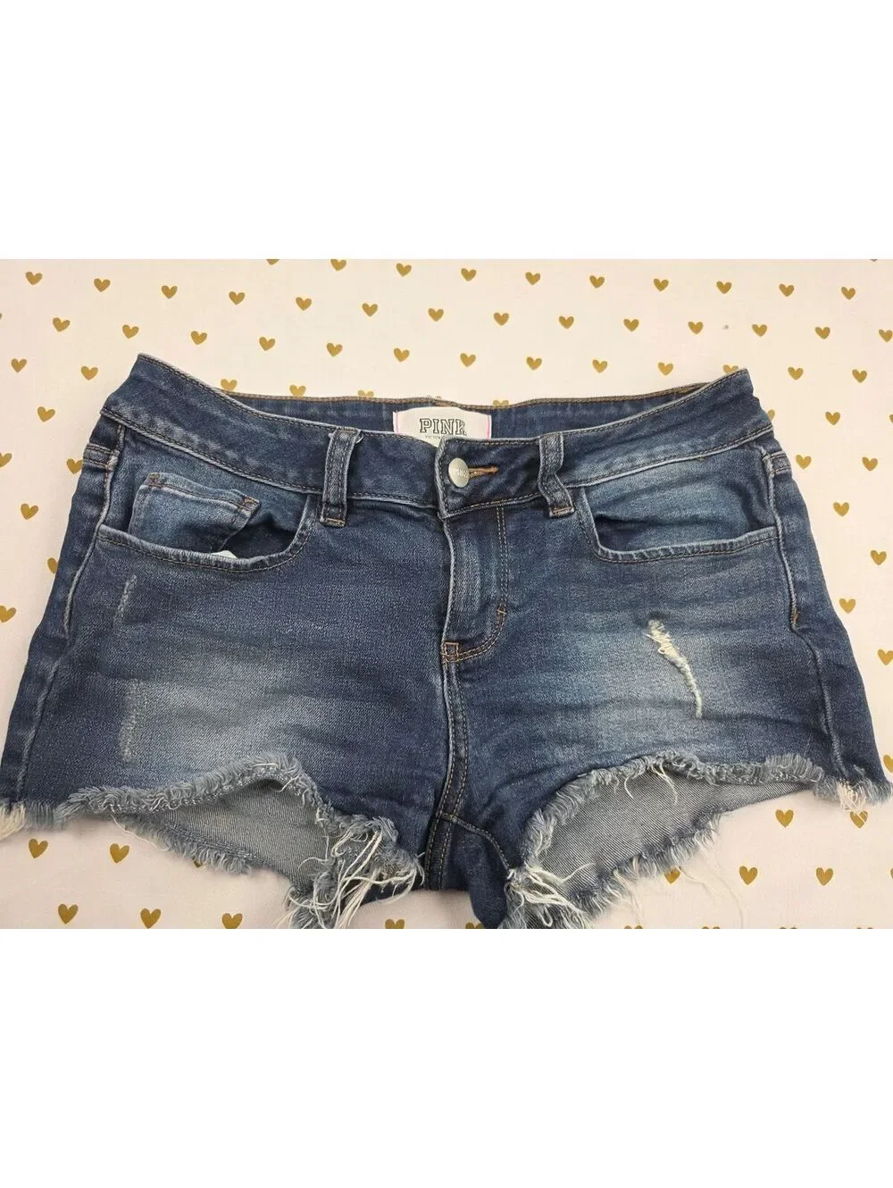 Victorias Secret PINK Denim Cutoff Shorts Cutoffs Blue Jean Size 4